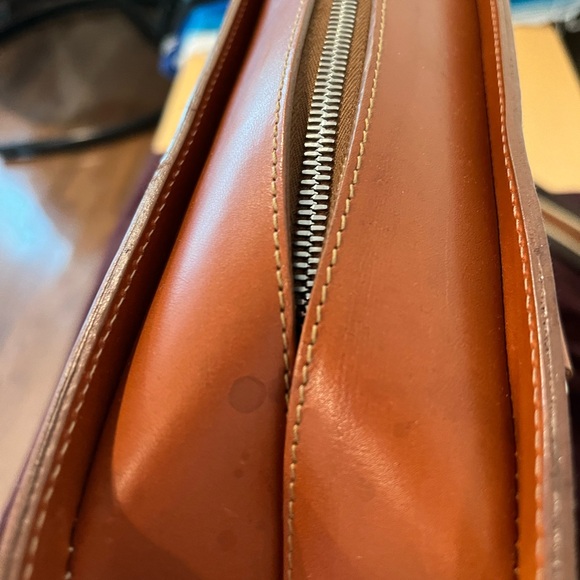 Mulberry large briefcase in cognac leather - Picture 8 of 13